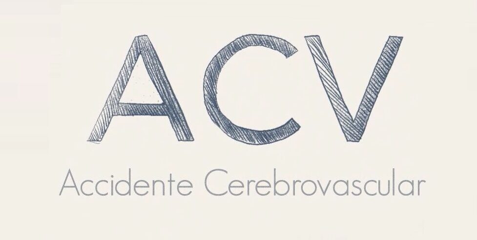 Letras ACV, que representan el Accidente cerebrovascular